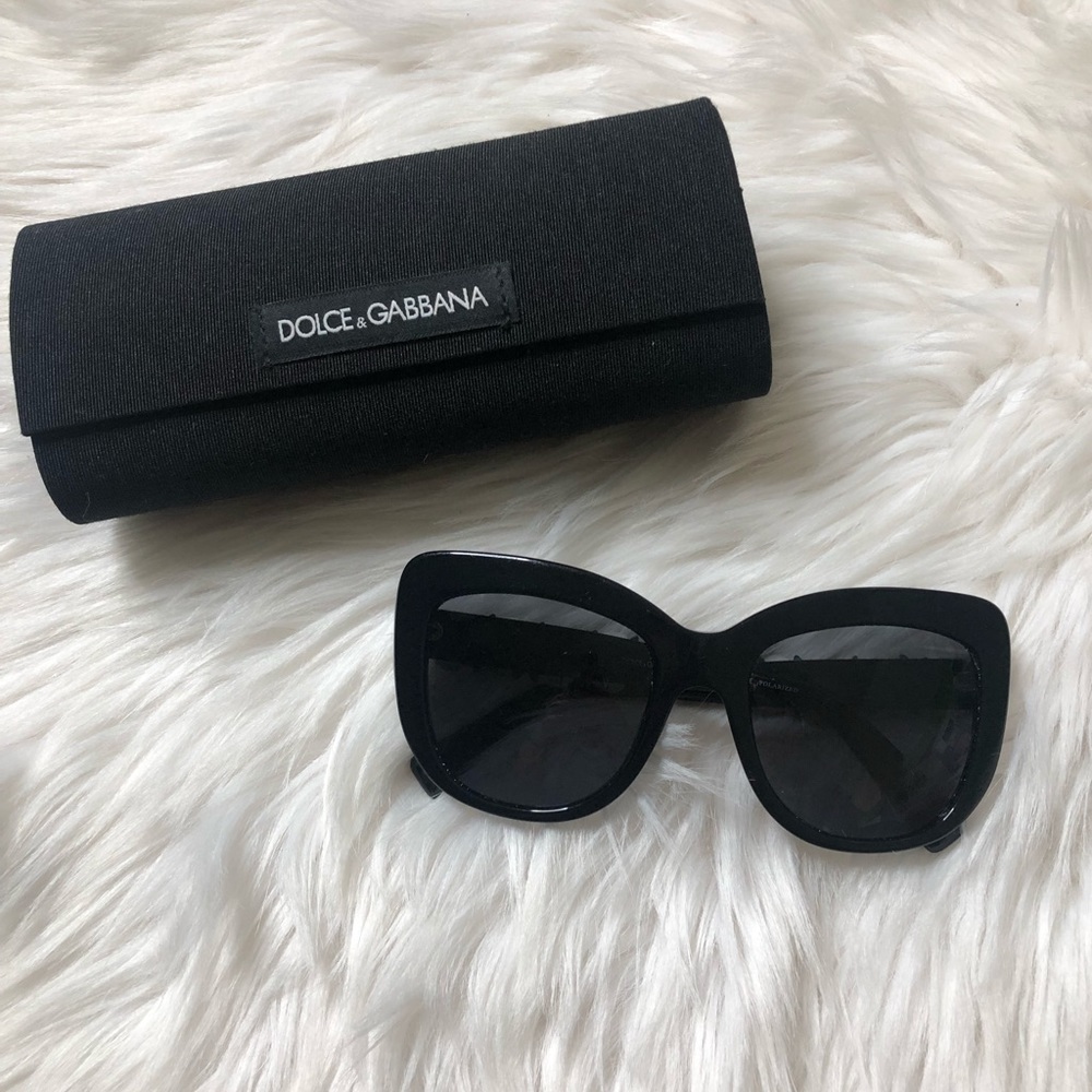 Dolce and Gabbana Spanish Rose Cat Eye Sunglasses
